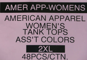 AMERICAN APPAREL WOMEN'S TANK TOPS STYLE AMER APP-WOMENS TANK TOPS