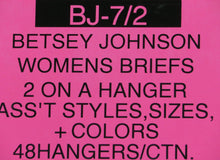 BETSEY JOHNSON WOMENS BRIEFS 2 ON A HANGER Style BJ-7/2