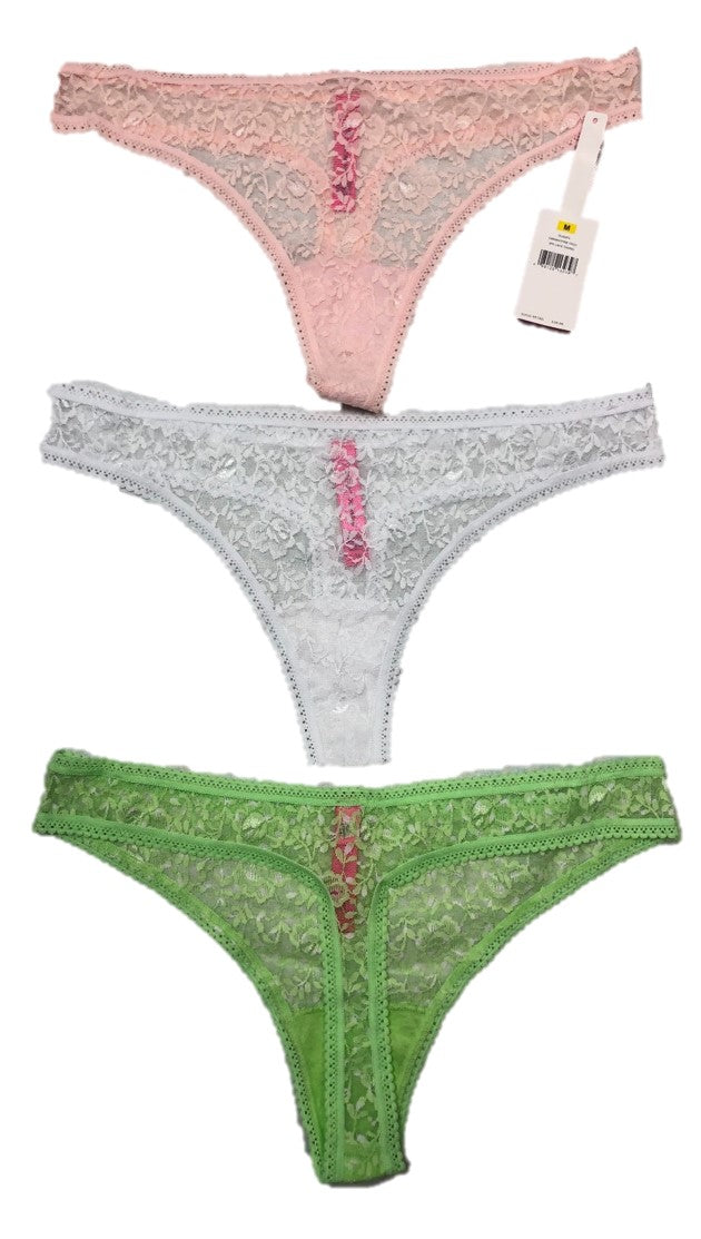 BETSEY JOHNSON 3 PACK LADIES LACE THONG STYLE BJTH-3 – Atlantic
