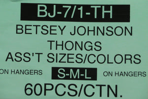 BETSEY JOHNSON THONGS STYLE BJ-7/1 THONGS