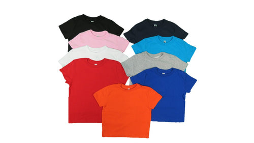 RABBIT SKINS TDD GIRLS S/S CREW NECK SOLID 100% COTTO PRE PACK Style GT JY-410