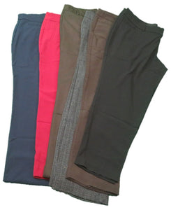 LADIES WOVEN PANTS 72% POLYESTER 24% RAYON 4% SPANDEX Style LM-B1806AW
