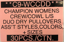 CHAMPION WOMENS CREW/COWL FLEECE/COTTON PULLOVERS L/S STYLE C9-WCCDD