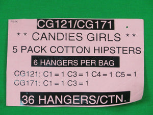 Candies Girls 5 Pack Cotton Hipsters