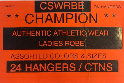 CHAMPION AUTHENTIC ATHLETIC WEAR LADIES ROBE STYLE CSWRBE