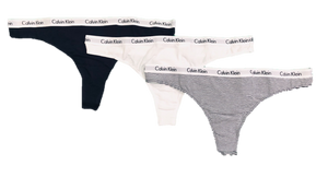 CALVIN KLEIN 3 Thongs STYLE QD3587