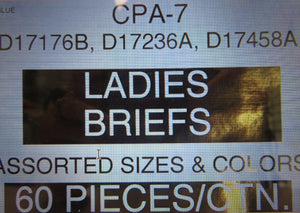 LADIES BRIEFS Style CPA-7 D17176B, D17236A, D17458A
