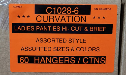 CURVATION LADIES PANTIES HI-CUT & BRIEF STYLE C1028-6