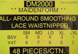 MAIDENFORM ALL-AROUND SMOOTHING LACE WAISTNIPPER Stlye DM2000