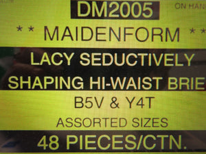 MAIDENFORM LACY SEDUCTIVELY SHAPING HI-WAIST BRIEF Style DM2005