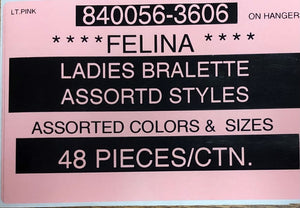 FELINA LADIES BRALETTE STYLE 840056-3606