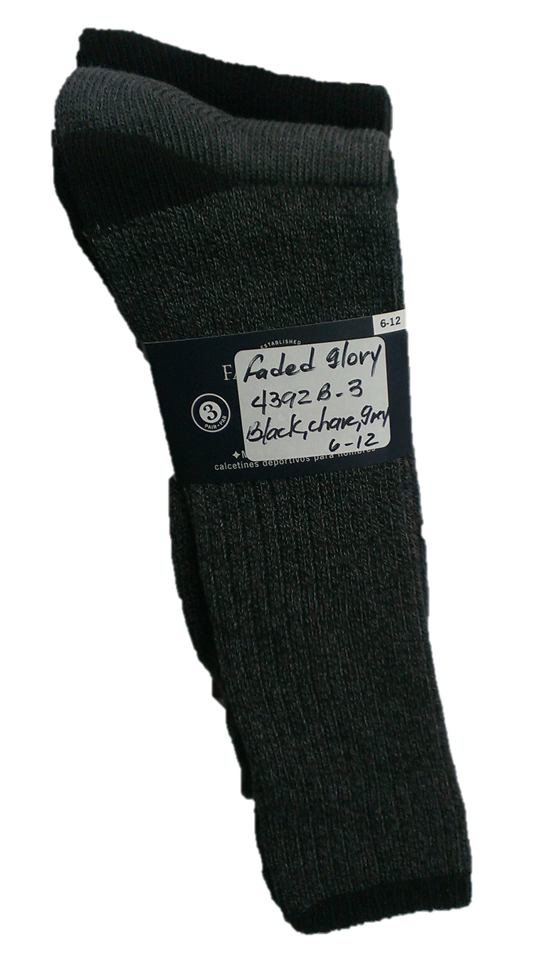 Mens Crew Socks Style 4392B-3