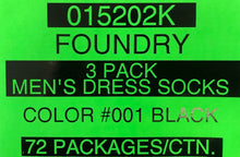 THE FOUNDRY SUPPLY CO. 3PK MENS DRESS SOCKS STYLES 015202K