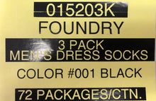THE FOUNDRY SUPPLY CO. 3PK MENS DRESS SOCKS STYLES 015203k