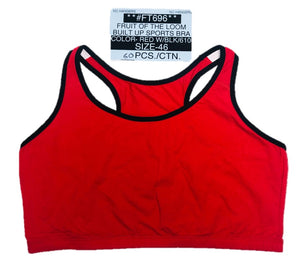 FRUIT OF THE LOOM BUILT UP SPORTS BRA STYLE FT696