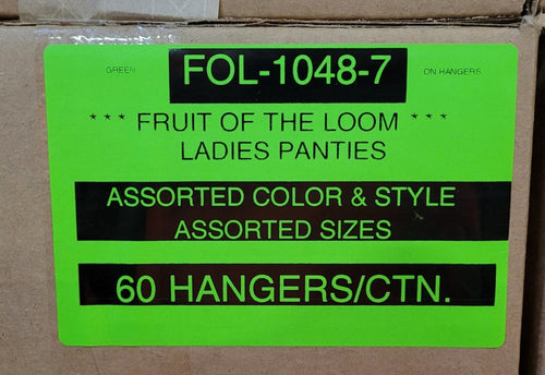 FRUIT OF THE LOOM LADIES PANTIES STYLE FOL-1048-7