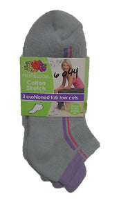 Ladies Tab Low Cut Socks Style 6044-3