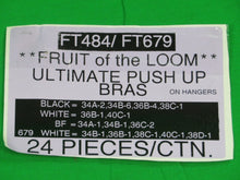 Fruit Of The Loom Ultimate Push Up Bras Style FT484/FT679