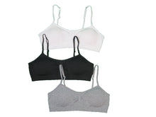 HANES GIRLS SEAMSLESS PULLOVER BRAS 3 ON A HANGER Style HT48/89