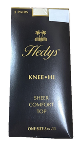 Hedy's Women's Knee-Hi Sheer Comfort Top 203 (Dozen)