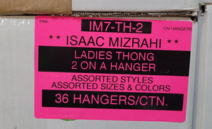 ISAAC MIZRAHI LADIES THONG 2 ON A HANGER STYLE IM7-TH-2
