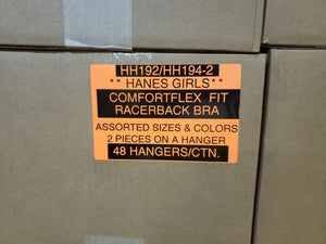 Hanes Girls ComfortFlex Fit Racerback Bra HH192/HH194-2
