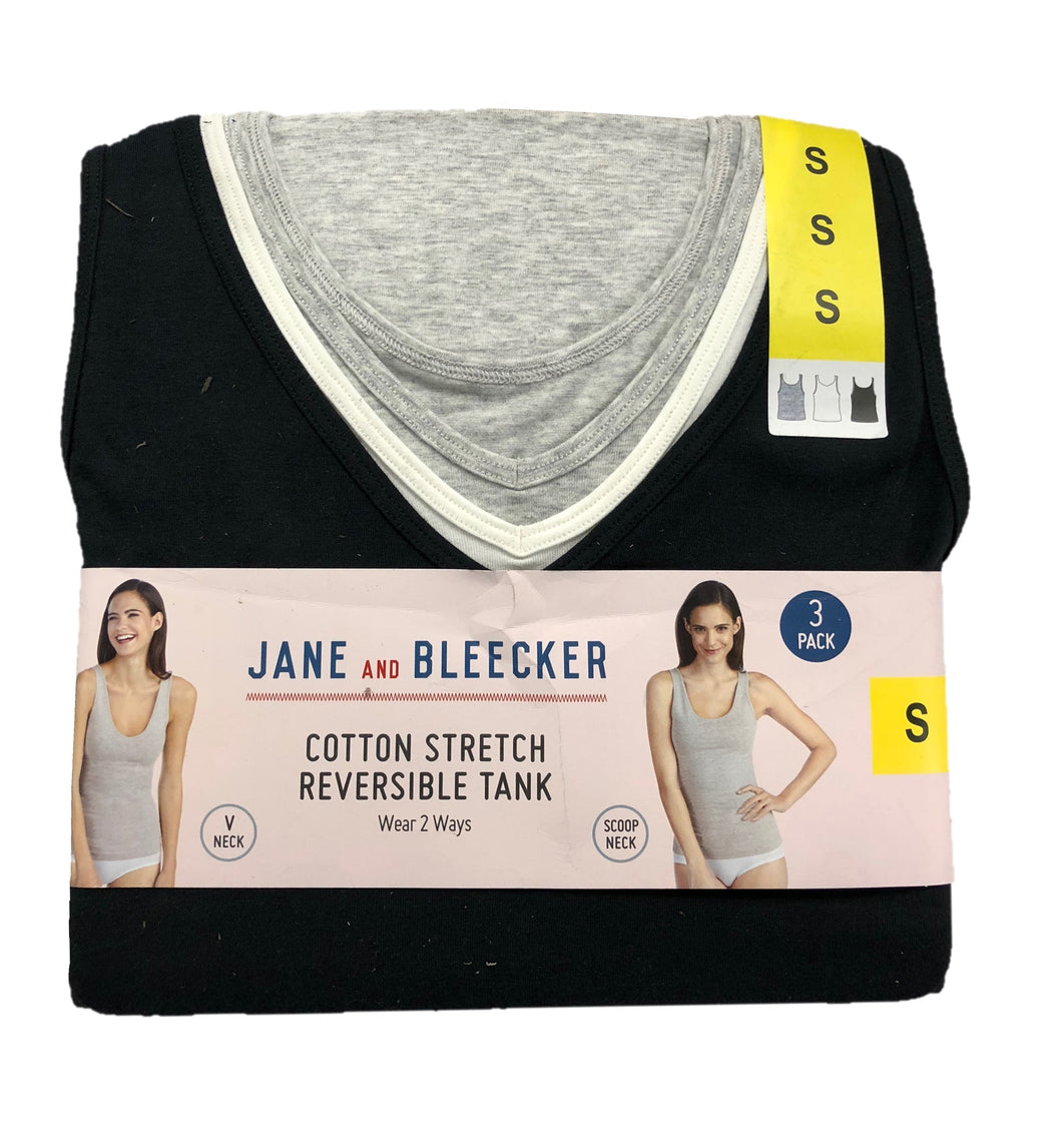 Jane And Bleecker Cotton Stretch Reversible Tank Style 92001P3