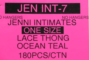 JENNI INTIMATES LACE THONG Style JEN INT-7
