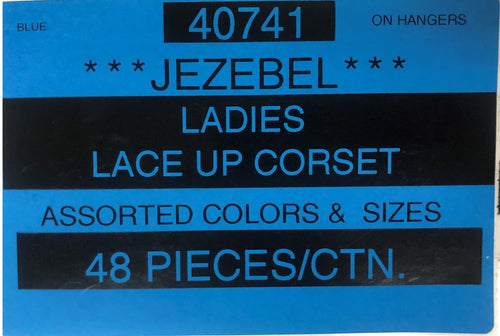 JEZEBEL LADIES LACE UP CORSET STYLE 40741