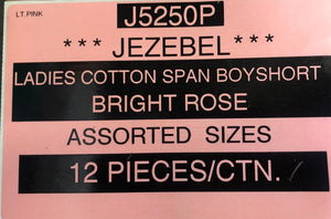 JEZEBEL LADIES COTTON SPAN BOYSHORT STYLE J5250P