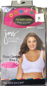 Just My Size Bra Pure Comfort with Lace and Back close STYLE 127T/1271