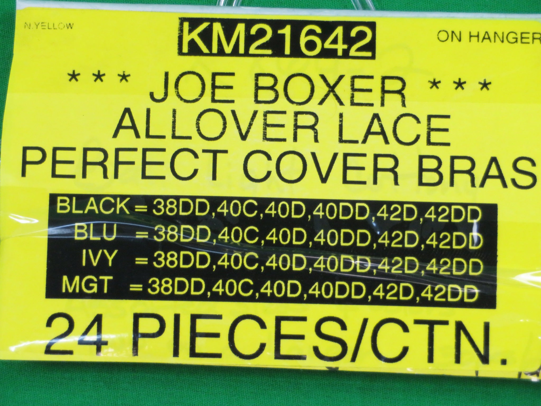 Joe Boxer Allover Lace Perfect Cover Bras Style KM21642 – Atlantic Wholesale