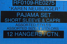KAREN NEUBURGER PAJAMA SET SHORT SLEEVE & CAPRI STYLE RF0109-RE0275