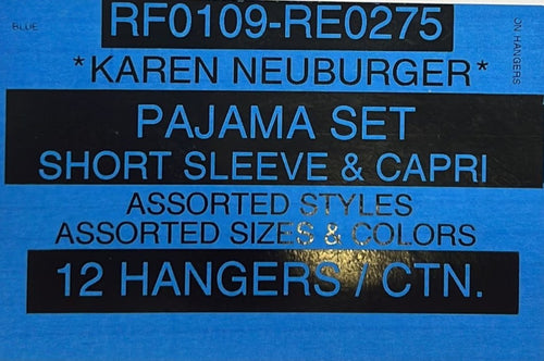 KAREN NEUBURGER PAJAMA SET SHORT SLEEVE & CAPRI STYLE RF0109-RE0275