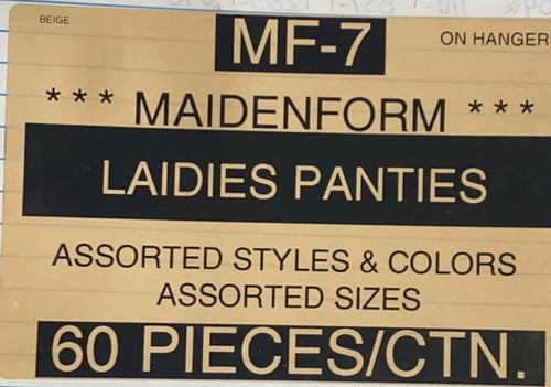 Maidenform Ladies Panties Style MF-7