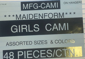 MAIDENFORM GIRLS CAMI STYLE MFG-CAMI