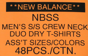 NEW BALANCE MEN'S S/S CREW NECK DUO DRY T-SHIRTS Style NBSS