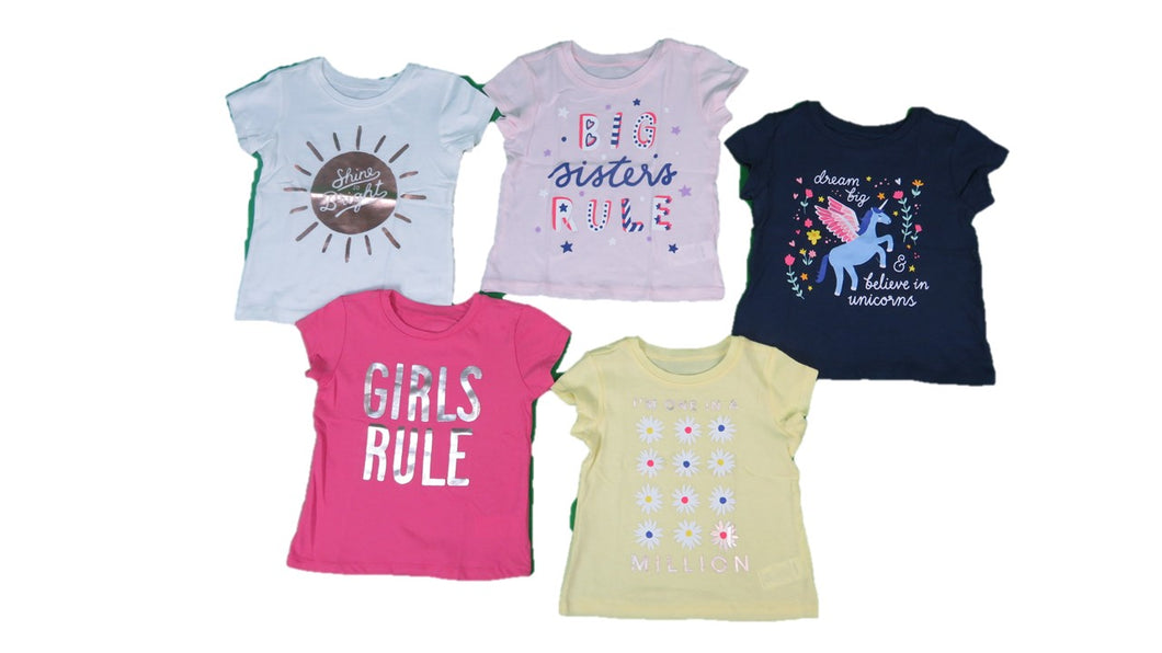 OLD NAVY INF BABY GIRLS S/S CREW NECK PRT. 100% COTTON STYLE ON2014-I