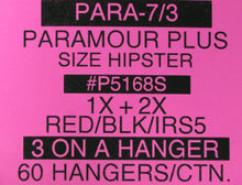 PARAMOUR PLUS SIZE HIPSTER #P5168S 3 ON A HANGER STYLE PARA-7/3