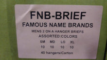 FAMOUS NAME BRANDS MENS 2 ON HANGER BRIEFS STYLE FNB-BRIEF
