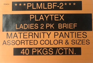 PLAYTEX 2PK LADIES MATERNITY BRIEF STYLE PLMLBF-2