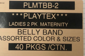 PLAYTEX 2PK LADIES MATERNITY BELLY BAND STYLE PLMTBB-2