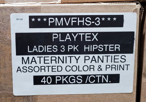PLAYTEX 3PK LADIES MATERNITY HIPSTERS STYLE PMVFHS-3