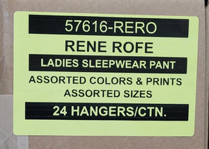 RENE ROFE LADIES SLEEPWEAR PANTS STYLE 57616-RERO
