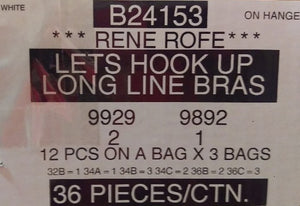 Rene Rofe Lets Hook Up Long Line Bras Style B24153