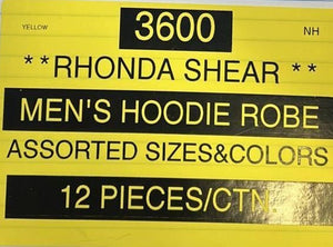 RHONDA SHEAR MEN'S HOODIE ROBE STYLE 3600