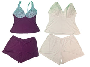 RHONDA SHEAR LACE BUTTERKNIT CAMI&SLEEP SHORT STYLE 6901