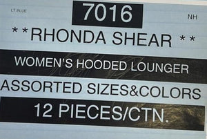 RHONDA SHEAR WOMEN'S HOODED LOUNGER STYLE 7016