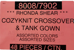 Rhonda Shear Cozyknit Crossover&Tank Gown Style 8008/7002