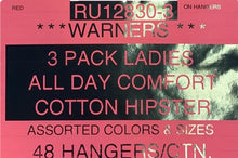 WARNERS RU12830-3 PACK LADIES ALL DAY COMFORT COTTON HIPSTER